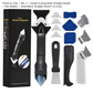Metal Head 3-in-1 Glue Scraper Caulking Tool Kit