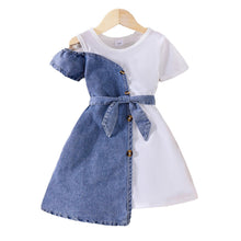 Patchwork Denim Dress with