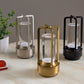 Table lamp shown with warm, neutral, and cool white light tones