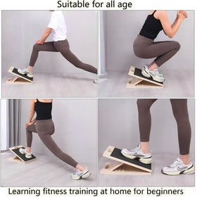 Adjustable inclined stretching pedal