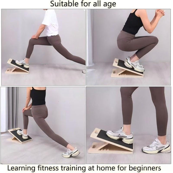 Adjustable inclined stretching pedal