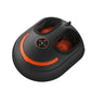 Electric foot and leg massager with heating front view showing the leg openings