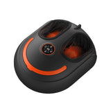 Electric foot and leg massager with heating front view showing the leg openings