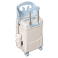 Children's foldable front-opening swivel suitcase