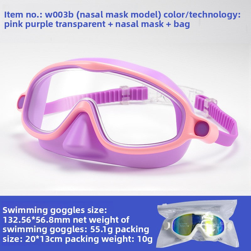 Kids swimming goggles with anti-fog polycarbonate lenses
