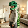 Green Dinosaur head+skeleton / Adult 120cm Vacuum