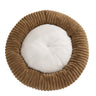 Striped Rabbit Fur Khaki