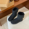 Black Double Ribbon Thin Sole / 38 | US 7.5 / EU 38