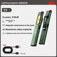 Black and green Warsun T7 Pro COB flashlights shown side by side