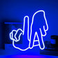LED neon wall light sign, mounted on a bar wall