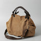 Canvas Tote Bag (Retro Brown) | side profile angle shot