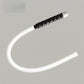Bendable LED work light held in the hand showing the flexible glowing rod