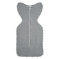 Close up of the soft breathable cotton fabric on the baby swaddle sleeping bag