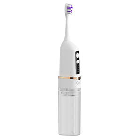 2-in-1 Electric Toothbrush and Water Flosser with Removable Tank, Type-C and IPX7 Label