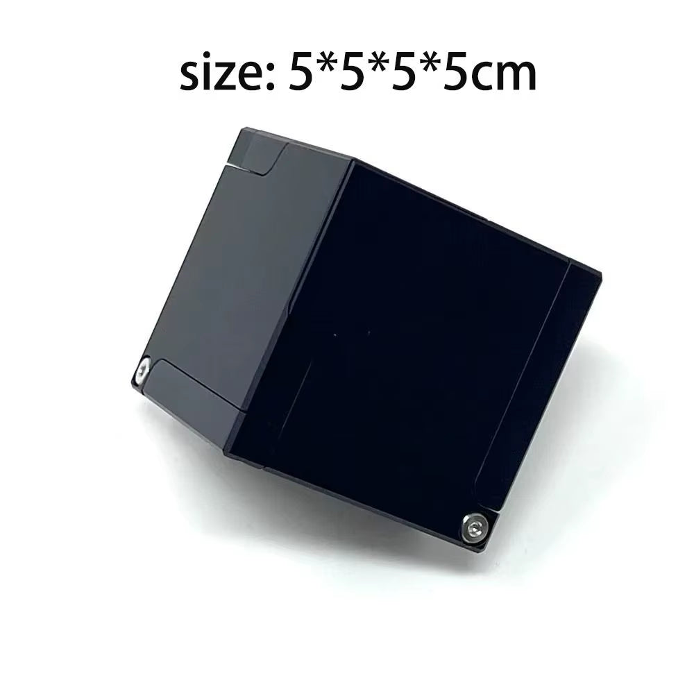 New Rotating Kinetic Energy Ring Box Cool Portable Mechanical Deformation Jewelry Box Cube Boxes Jewelry Storage Box