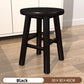 Low wooden stool at 20 cm height suited to a child reaching the bathroom sink