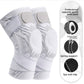 Sports knee brace with reinforced padded kneecap panel and adjustable support strap