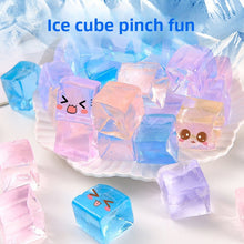 Transparent Ice Cube and Cat Paw Squeeze Toy