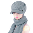 Gray hat  scarf