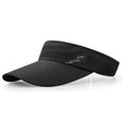 Solid color empty top hat black