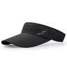 Solid color empty top hat black