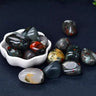 African bloodstone tumble stone