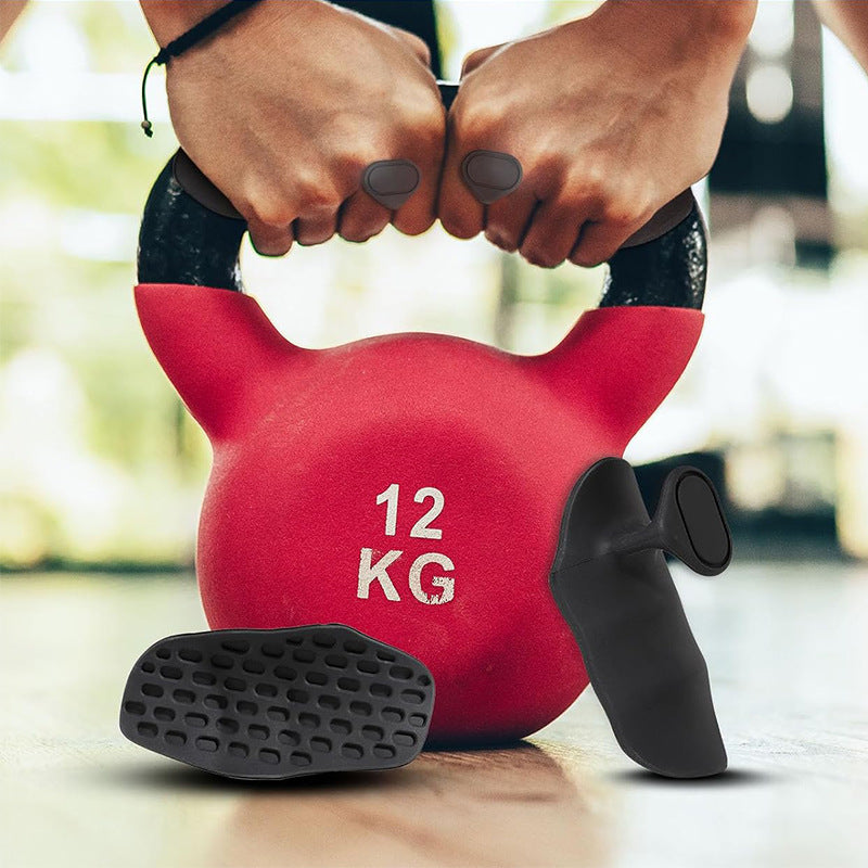 Hand wrapping around the grip with the dial set to twenty kilograms