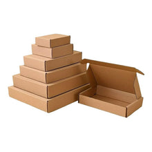 Kraft Corrugated Cardboard Mailer Boxes in 14 Sizes with Tuck Lid