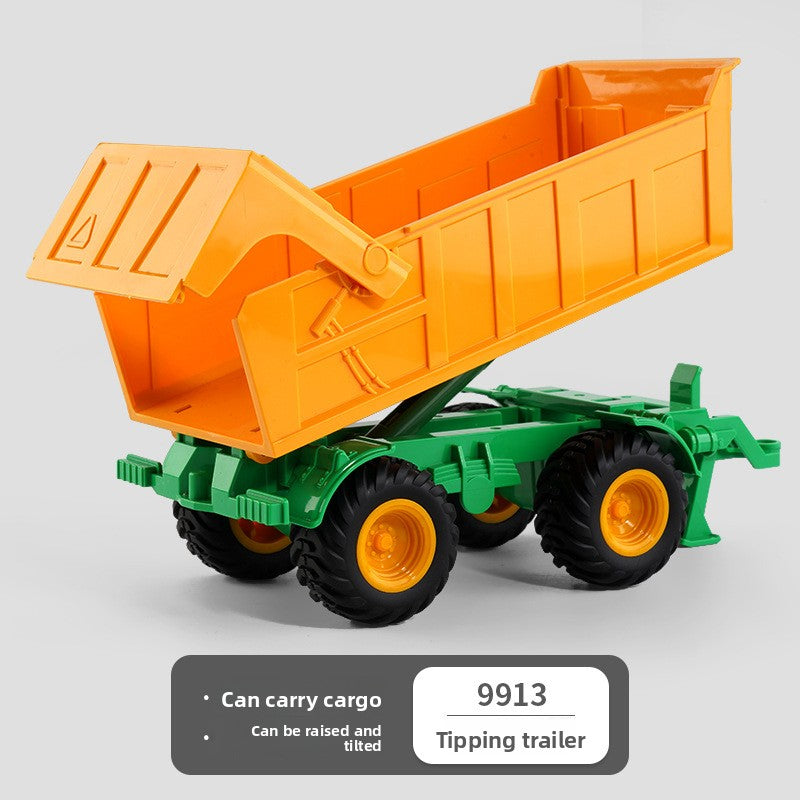 Land leveler implement for the remote control farm tractor toy