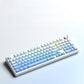 F99 keyboard shine-through blue caps with vivid per-key RGB and numpad