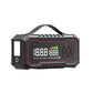 Black PQ115 car air pump and power starter with carry handle, digital display and control buttons, front view