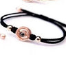 Rose Rot Schwarzes Armband