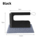 Handheld window and door track cleaning brush with fibre pad