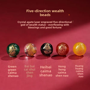 Deep red polished cinnabar bracelet beads in close detail