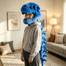 Blue Dinosaur head+skeleton / Adult 120cm Vacuum