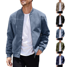 Mens Suede Aviator Jacket