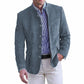 Mens napped vegan suede jacket, single breasted front with flap hip pockets