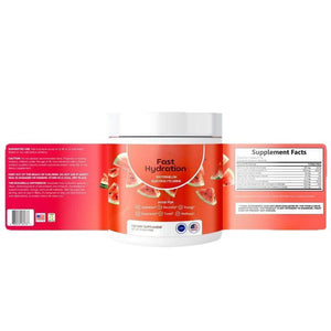 Electrolyte drink powder package front view