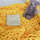 Thick Handwoven Chenille Knitted Throw Blanket for Sofa Bed