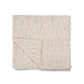 Flat ruched plush blanket on white, cream tone, for the Beige Double-Side 150x200cm blanket option