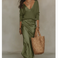 Casual Womens Knit Top and Skirt