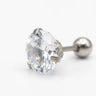 Steel White Rhinestone 3mm