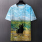 Men S Digital Print T Shirt Streetwear Casual Top