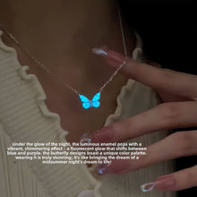 Glow in the Dark Butterfly Necklace or Bracelet