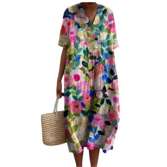Womens Floral Print Dress