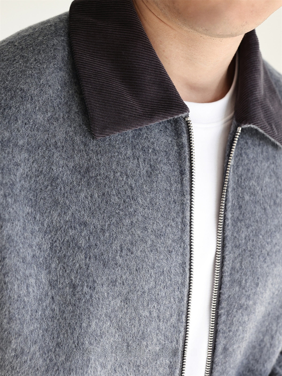 Wool Blend Corduroy Lapel Jacket | lifestyle in use scene