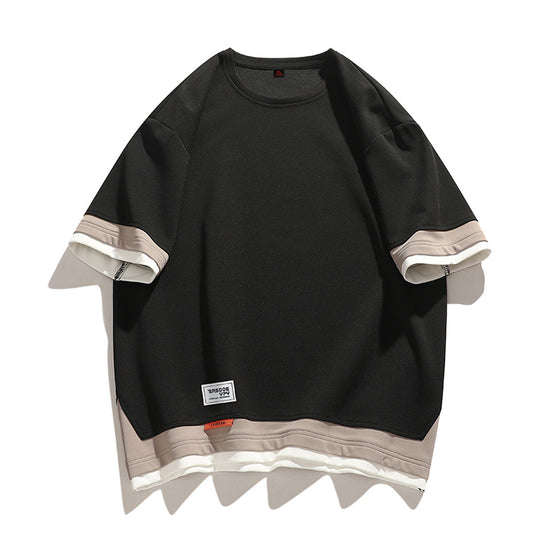 Mens Round Neck Short Sleeve