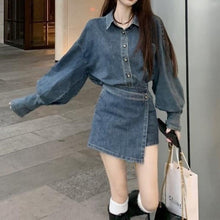 Set aus Jeanshemd und Culottes