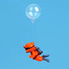 Mini PVC Floating Decoration with Line & Floating Ball – Hand-Painted Micro Landscape & Fish Tank Decor - Diver No.2