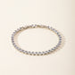 Zircon Gold Plated Leaf Design